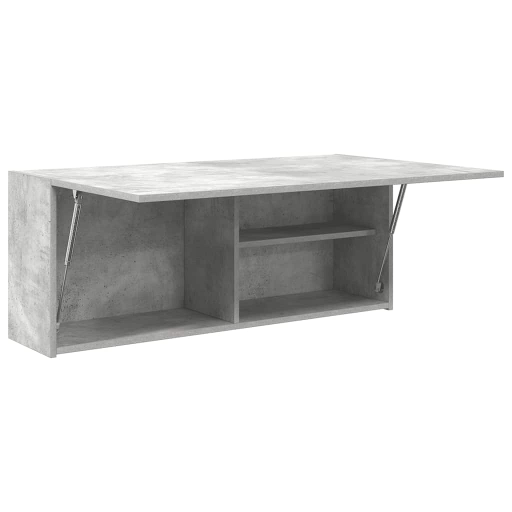 Ντουλάπι τοίχου μπάνιου Μπετόν Γκρι 100x25x40 cm - Pakobazaar