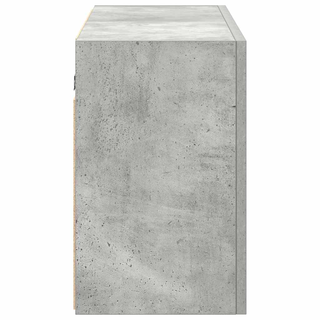 Ντουλάπι τοίχου μπάνιου Μπετόν Γκρι 100x25x40 cm - Pakobazaar