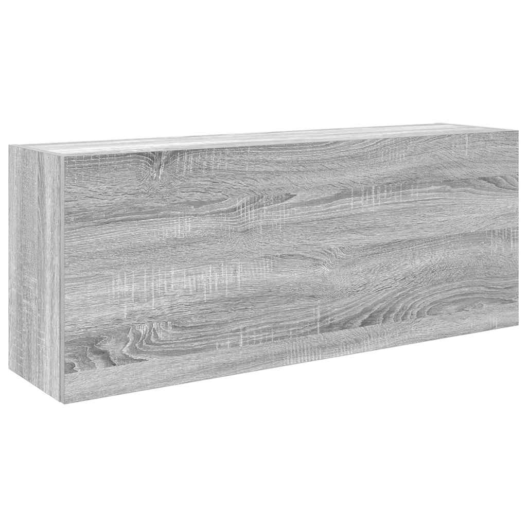 Ντουλάπι τοίχου μπάνιου Γκρι Sonoma 100x25x40 cm - Pakobazaar