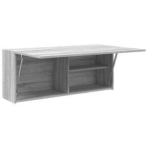 Ντουλάπι τοίχου μπάνιου Γκρι Sonoma 100x25x40 cm - Pakobazaar