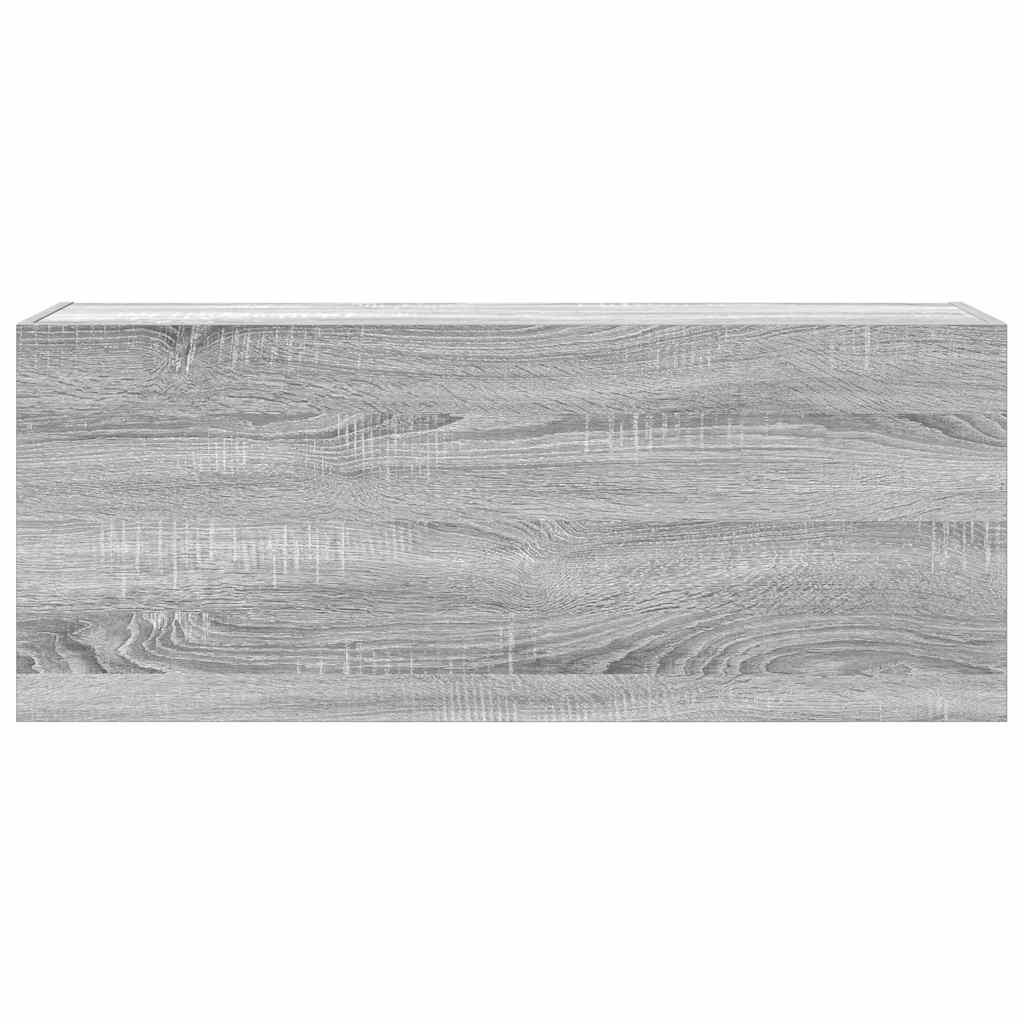 Ντουλάπι τοίχου μπάνιου Γκρι Sonoma 100x25x40 cm - Pakobazaar