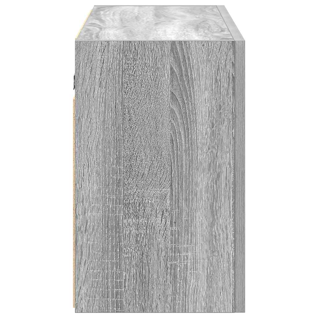 Ντουλάπι τοίχου μπάνιου Γκρι Sonoma 100x25x40 cm - Pakobazaar