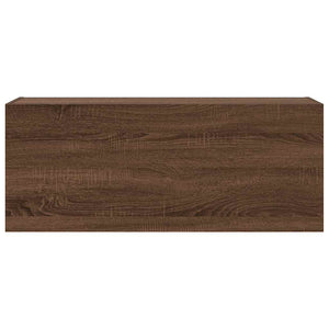 ντουλάπι τοίχου μπάνιου καφέ δρυς 100x25x40 cm