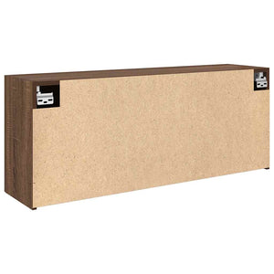 ντουλάπι τοίχου μπάνιου καφέ δρυς 100x25x40 cm