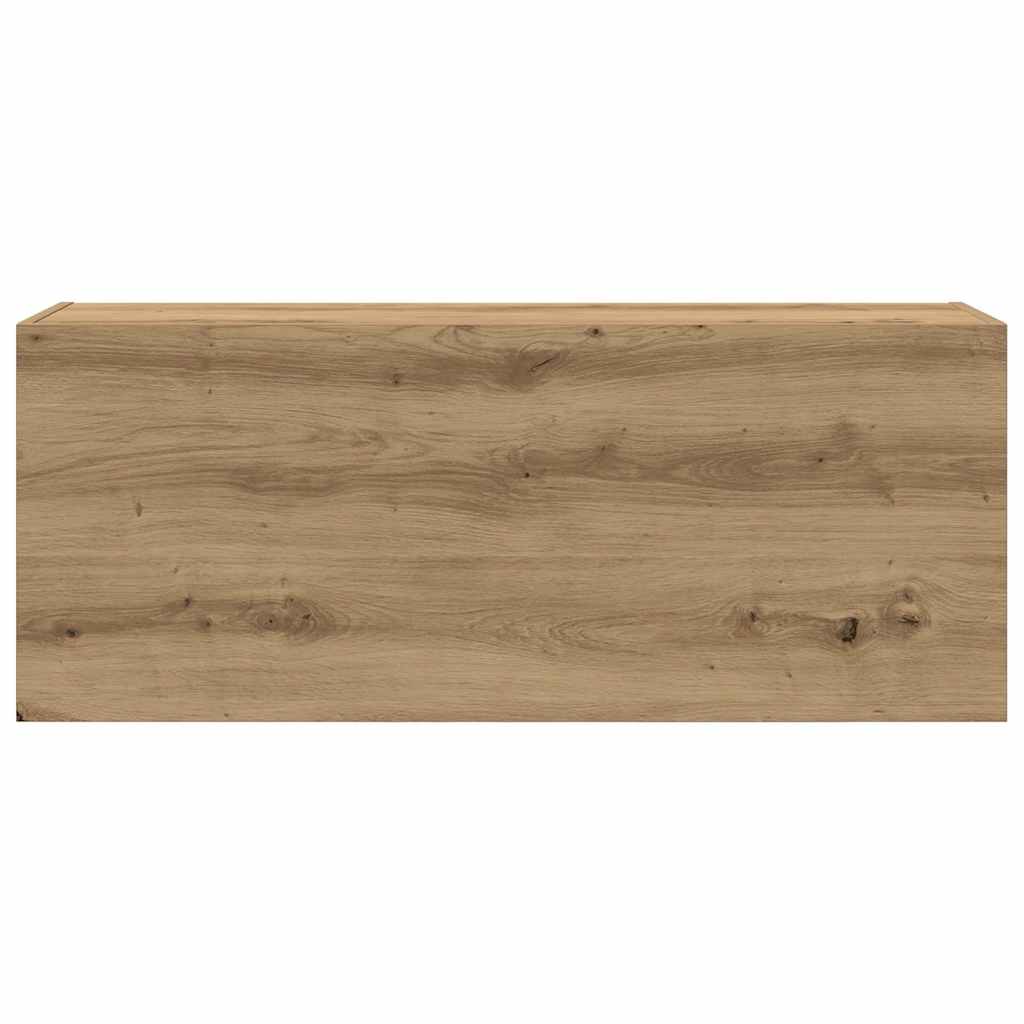 Ντουλάπι τοίχου μπάνιου Artisan Oak 100x25x40 cm - Pakobazaar