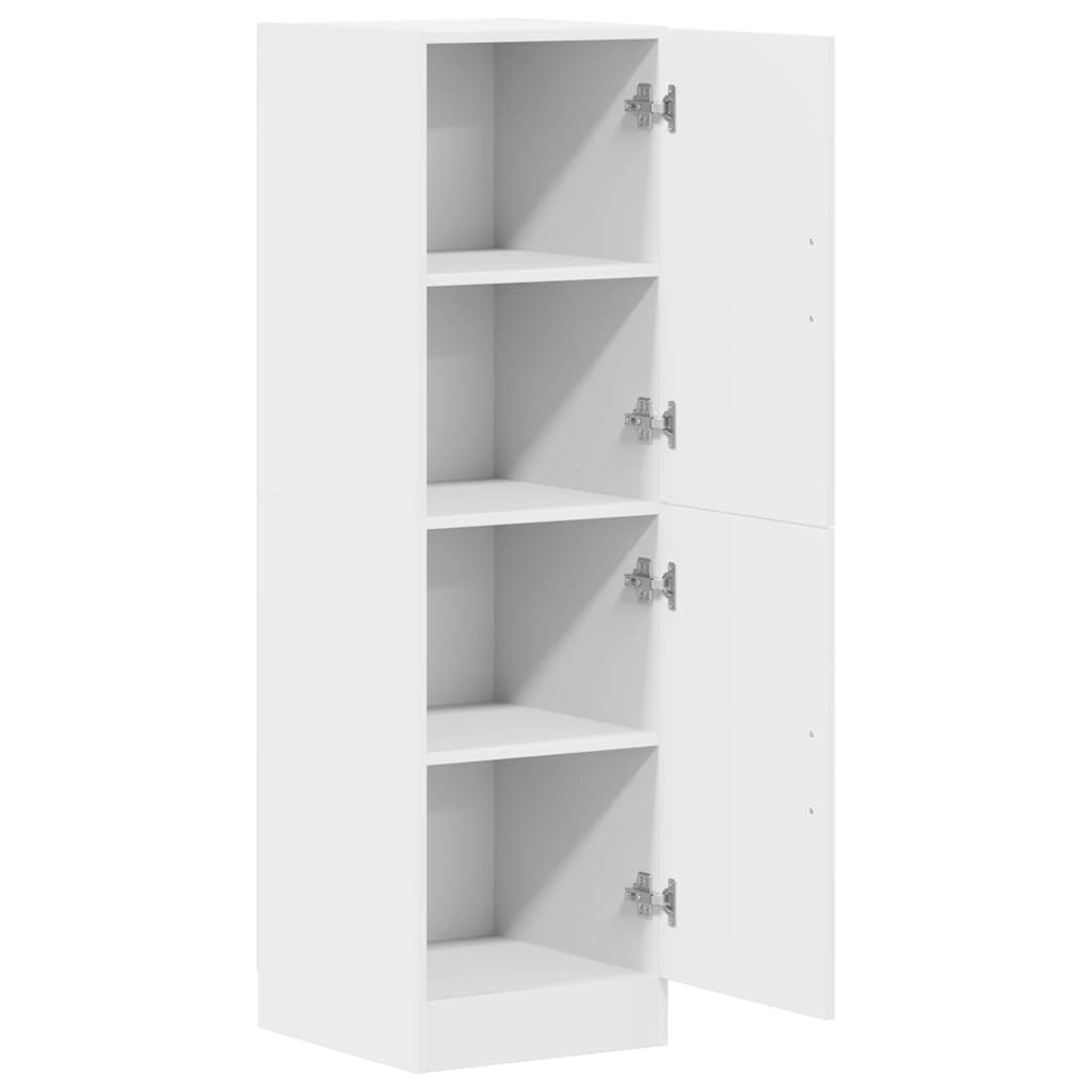 Στήλη Κουζίνας Λευκή 38x41,5x131,5 εκ. από Επεξεργασμένο Ξύλο