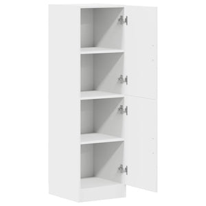 Στήλη Κουζίνας Λευκή 38x41,5x131,5 εκ. από Επεξεργασμένο Ξύλο