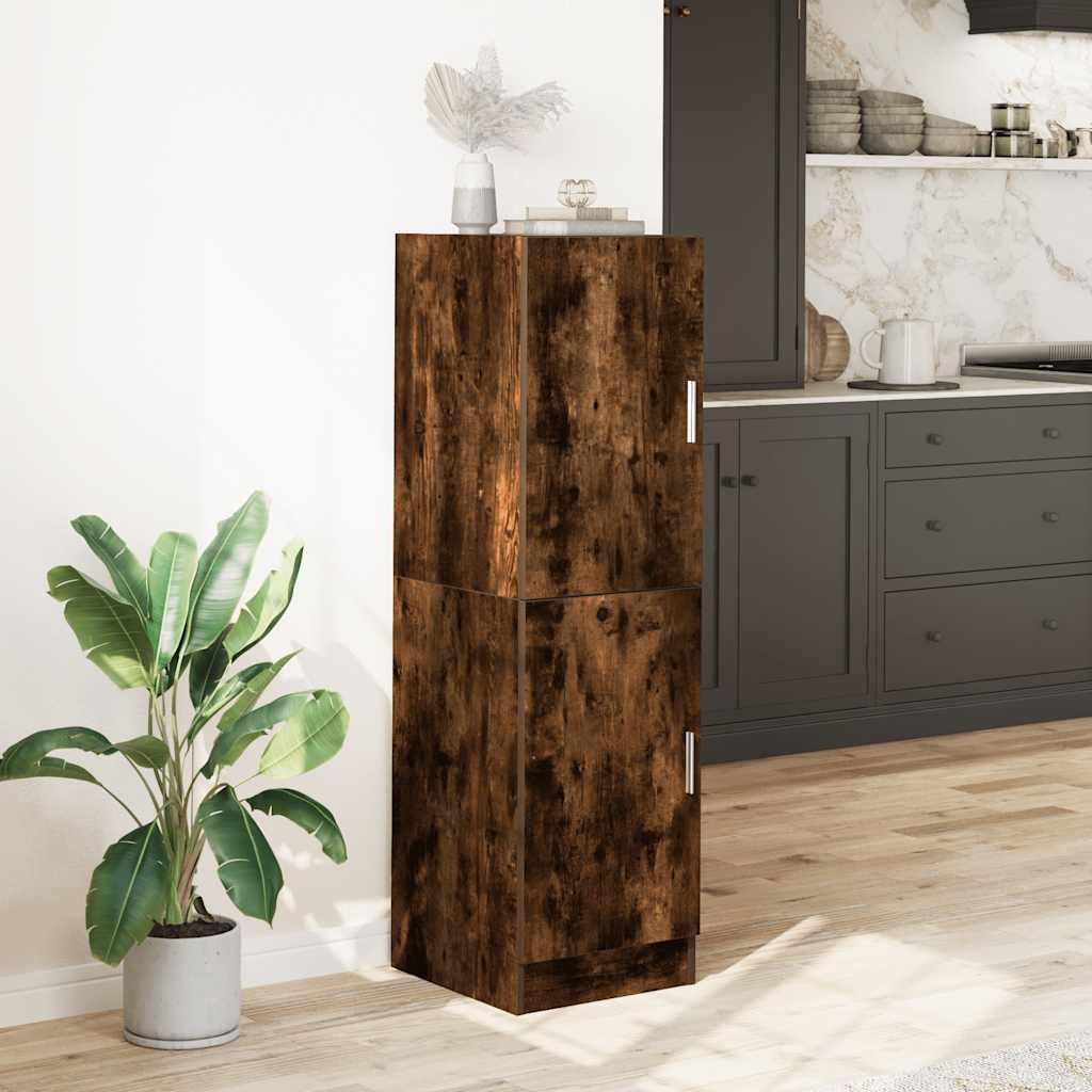 Ντουλάπι Κουζίνας Καπνιστή Δρυς 38x41,5x131,5 εκ. Επεξεργ. Ξύλο