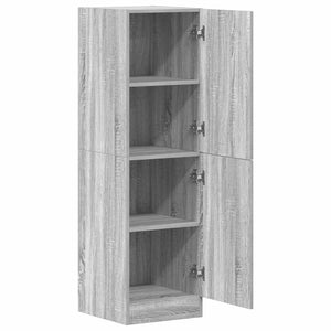 Ντουλάπι Κουζίνας Γκρι sonoma 38x41,5x131,5 εκ. Επεξεργ. Ξύλο