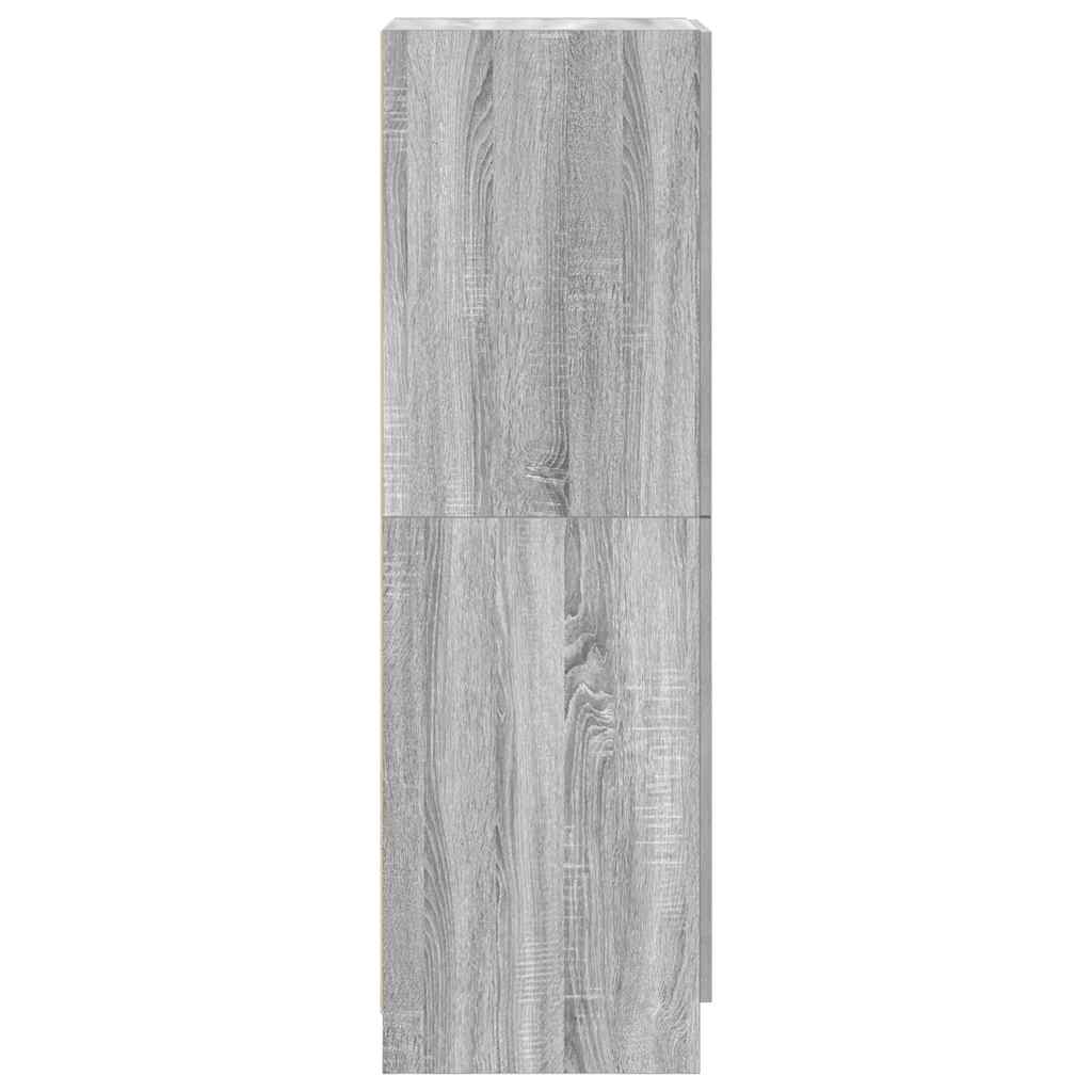 Ντουλάπι Κουζίνας Γκρι sonoma 38x41,5x131,5 εκ. Επεξεργ. Ξύλο