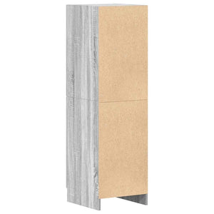 Ντουλάπι Κουζίνας Γκρι sonoma 38x41,5x131,5 εκ. Επεξεργ. Ξύλο