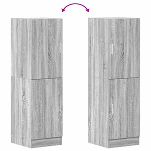 Ντουλάπι Κουζίνας Γκρι sonoma 38x41,5x131,5 εκ. Επεξεργ. Ξύλο