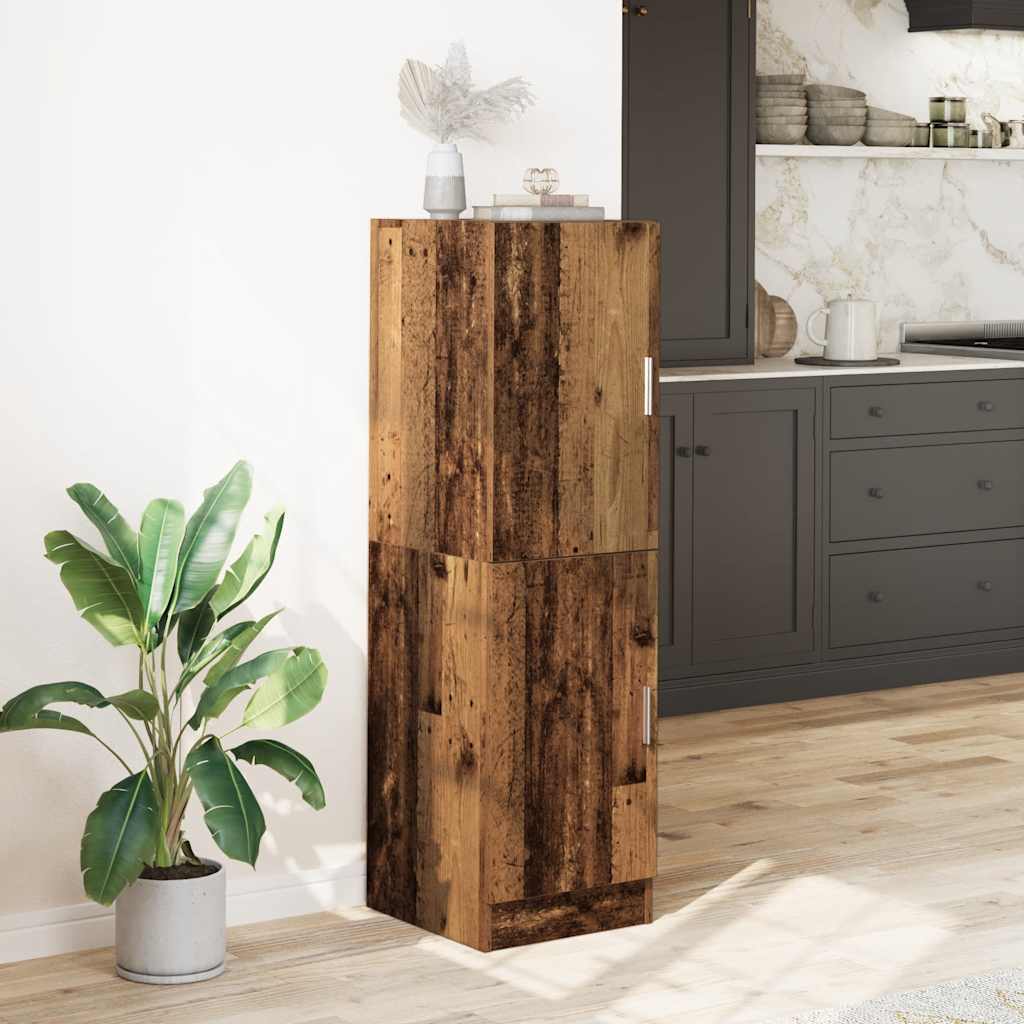 Ντουλάπι Κουζίνας Όψη Παλαιού Ξύλου 38x41,5x131,5εκ. Επεξ. Ξύλο