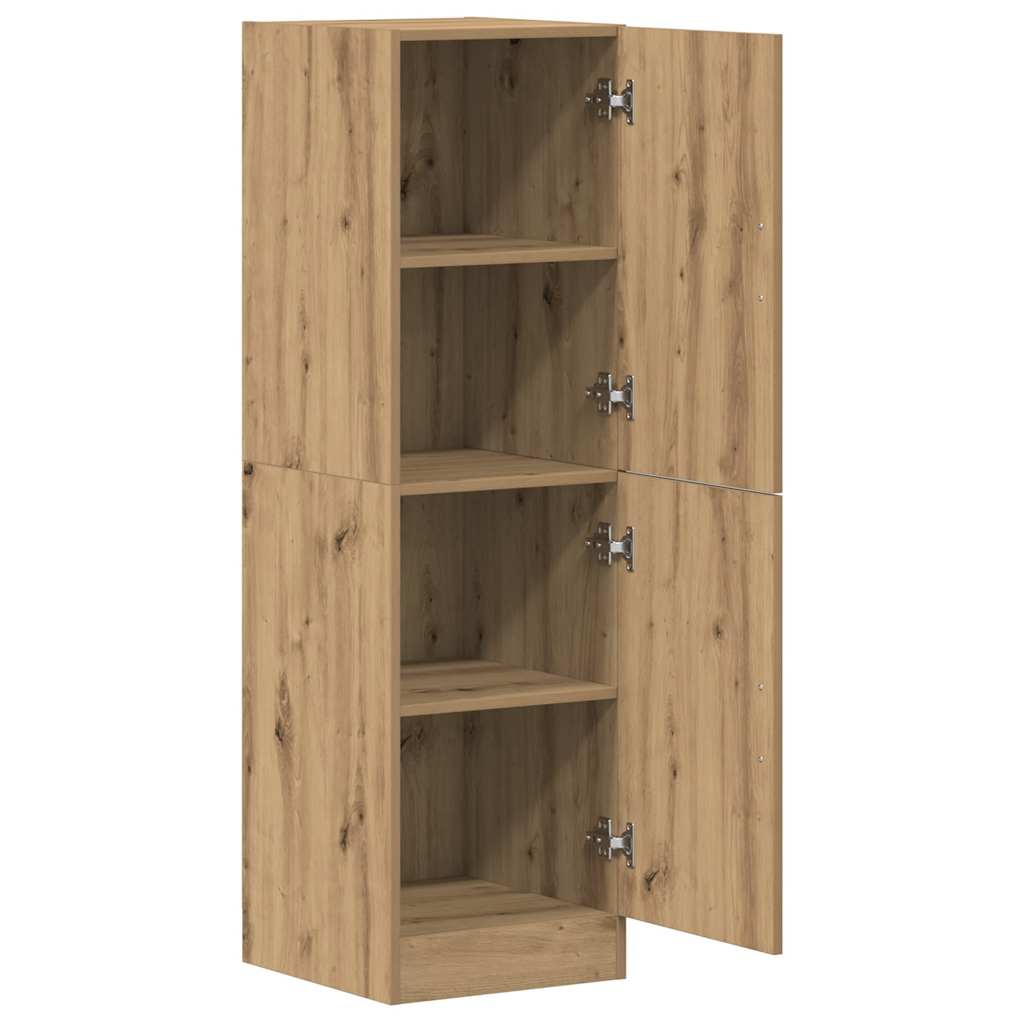 Ντουλάπι Κουζίνας Αρτισιανή Δρυς 38x41,5x131,5 εκ. Επεξεργ.Ξύλο - Pakobazaar