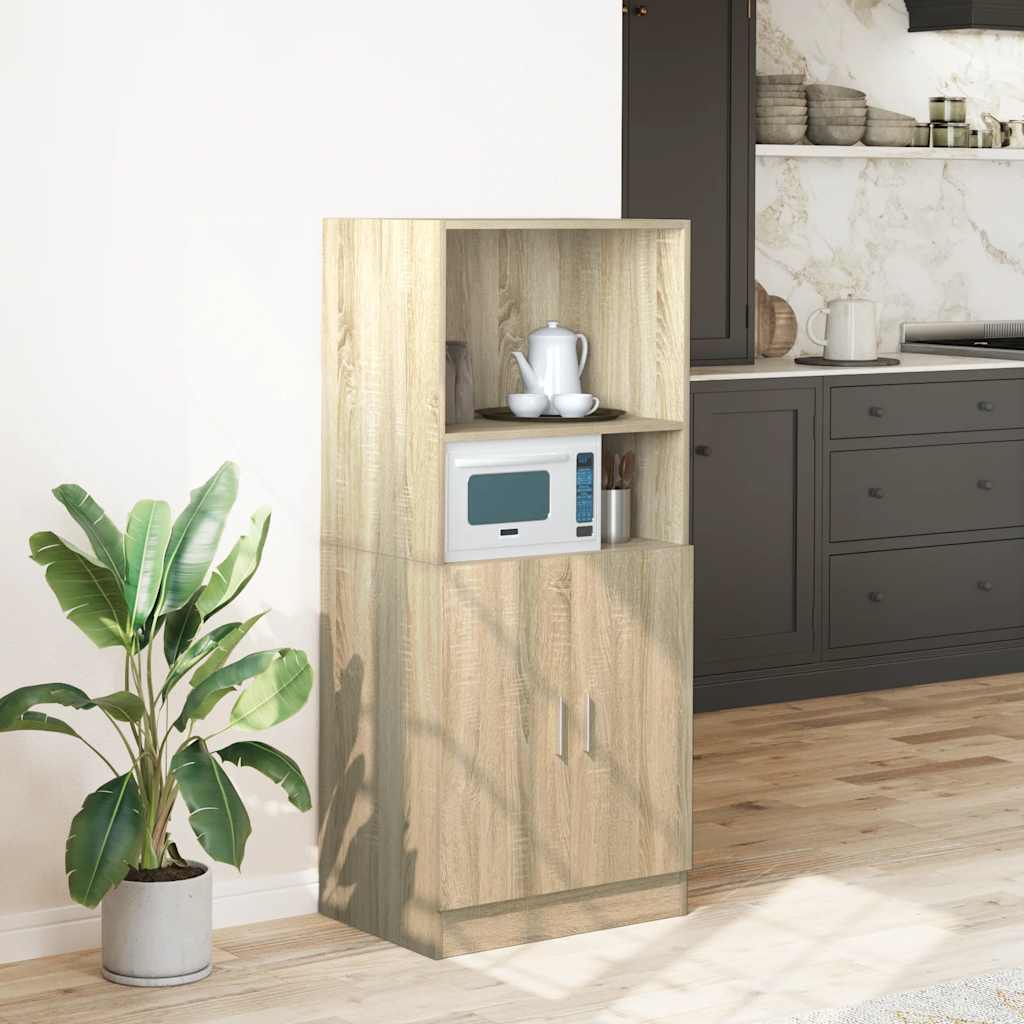 Στήλη Κουζίνας Sonoma Δρυς 57x41,5x131,5 εκ. Επεξεργασμένο Ξύλο
