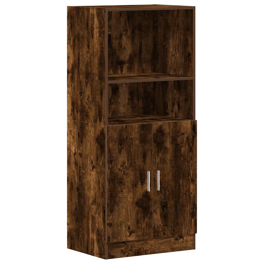 Ντουλάπι Κουζίνας Καπνιστή Δρυς 57x41,5x131,5 εκ. Επεξεργ. Ξύλο
