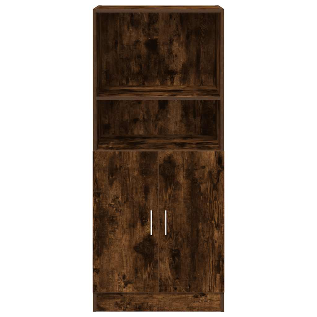 Ντουλάπι Κουζίνας Καπνιστή Δρυς 57x41,5x131,5 εκ. Επεξεργ. Ξύλο