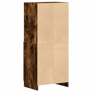 Ντουλάπι Κουζίνας Καπνιστή Δρυς 57x41,5x131,5 εκ. Επεξεργ. Ξύλο