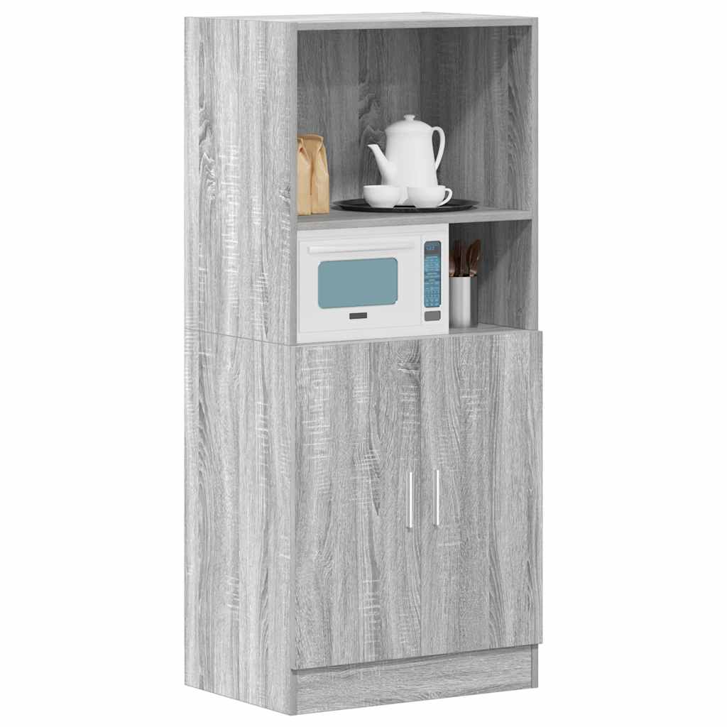 Ντουλάπι Κουζίνας Γκρι sonoma 57x41,5x131,5 εκ. Επεξεργ. Ξύλο