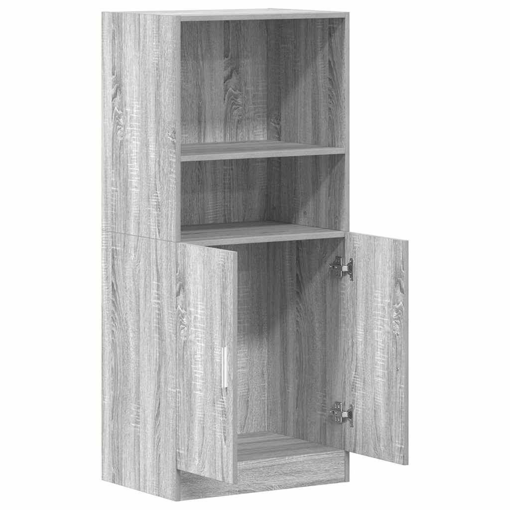 Ντουλάπι Κουζίνας Γκρι sonoma 57x41,5x131,5 εκ. Επεξεργ. Ξύλο