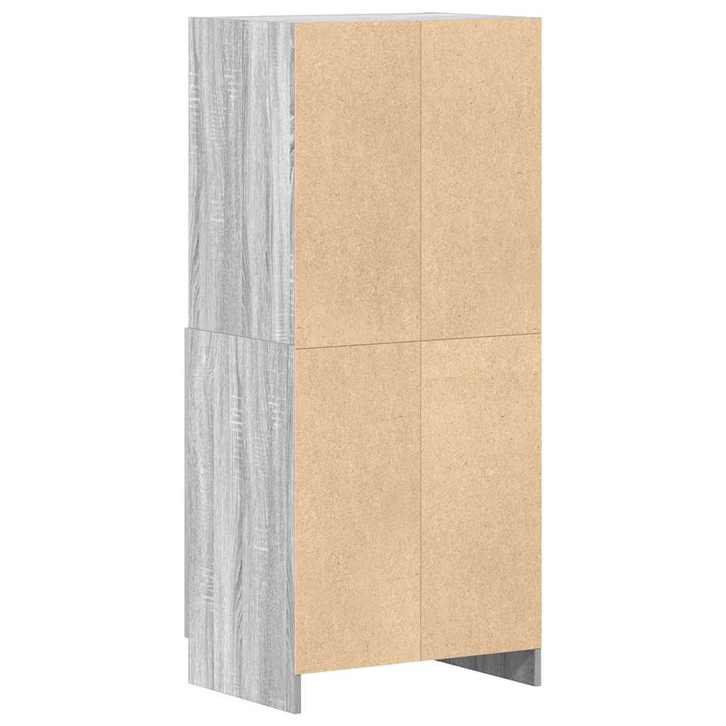 Ντουλάπι Κουζίνας Γκρι sonoma 57x41,5x131,5 εκ. Επεξεργ. Ξύλο
