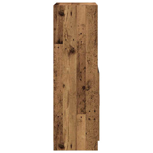 Ντουλάπι Κουζίνας Όψη Παλαιού Ξύλου 57x41,5x131,5εκ. Επεξ. Ξύλο