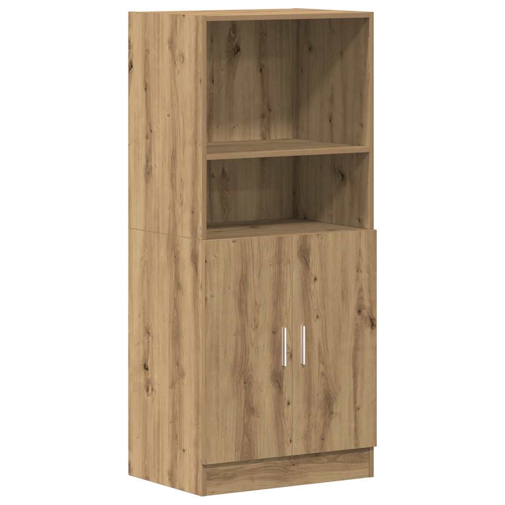 Ντουλάπι Κουζίνας Αρτισιανή Δρυς 57x41,5x131,5 εκ. Επεξεργ.Ξύλο