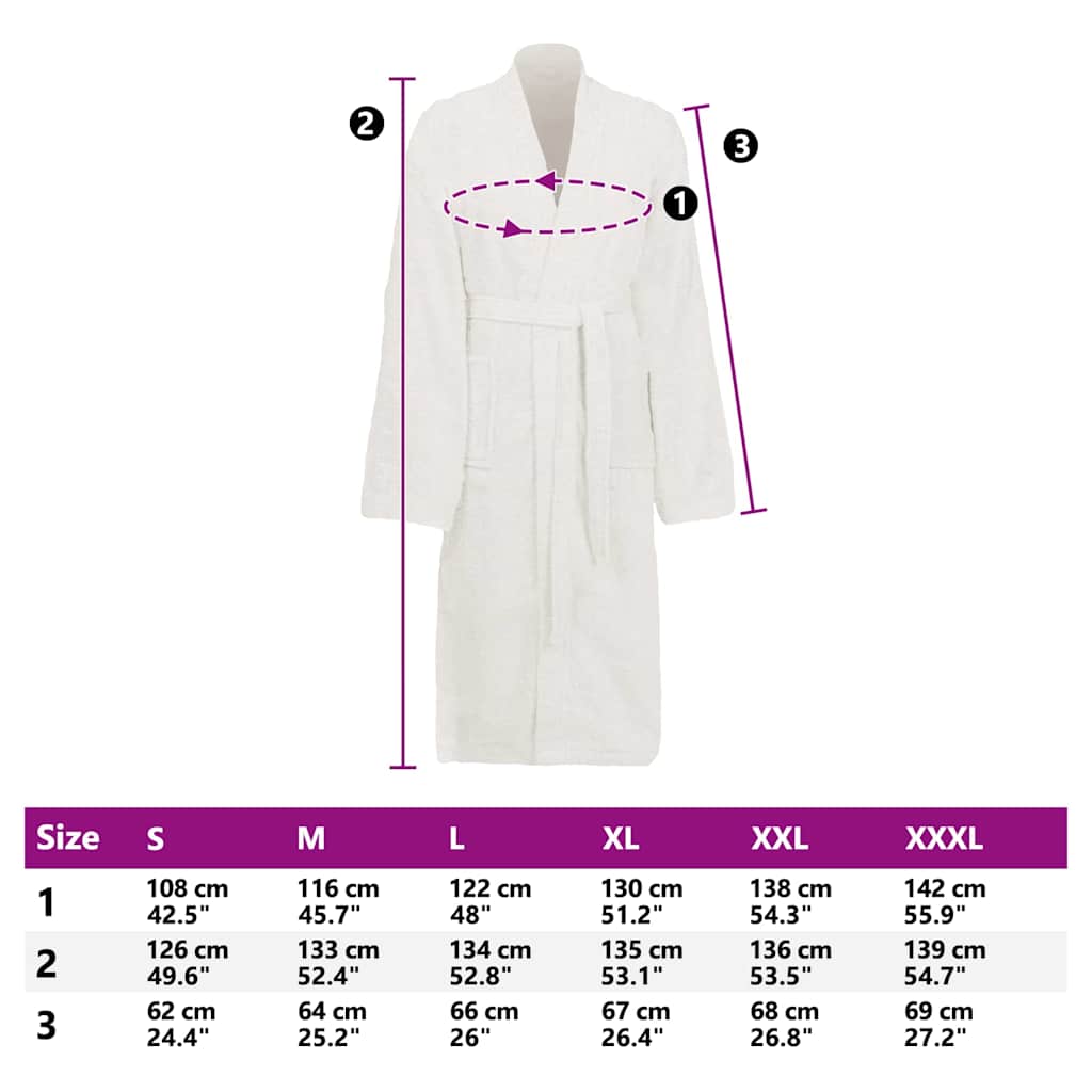 Μπουρνούζι KINN Λευκό L Βαμβάκι