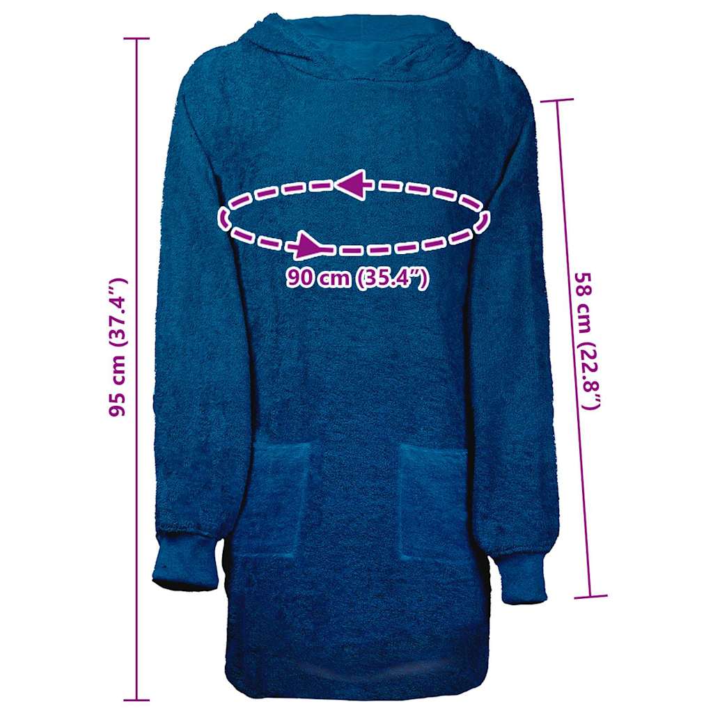 Φούτερ-κουβέρτα KINN Ναυτικό μπλε L Βαμβάκι