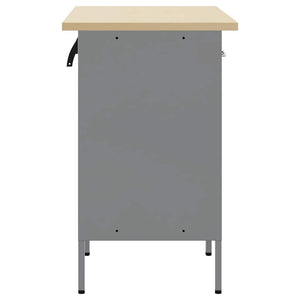 Ντουλάπα Εργασίας 2 pcs Μαύρο και Γκρι 100 x 55 x 85 εκ. - Pakobazaar