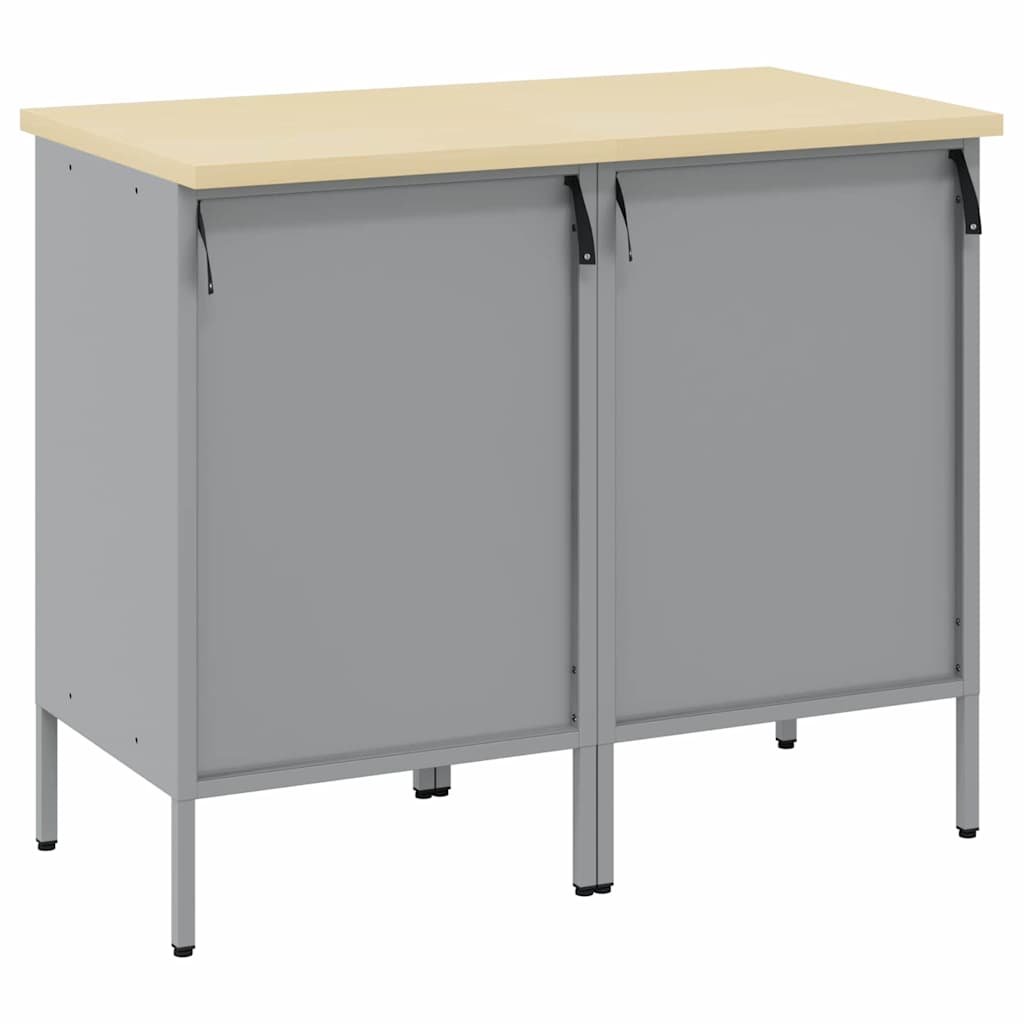 Ντουλάπα Εργασίας 2 pcs Κόκκινο και Γκρι 100 x 55 x 85 εκ. - Pakobazaar