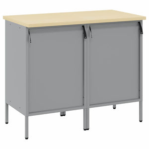 Ντουλάπα Εργασίας 2 pcs Κόκκινο και Γκρι 100 x 55 x 85 εκ. - Pakobazaar