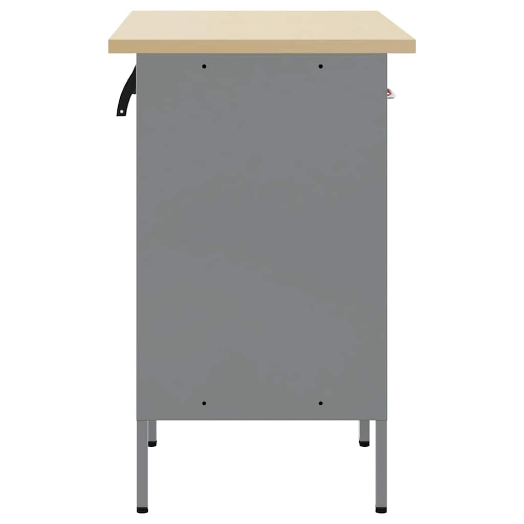 Ντουλάπα Εργασίας 2 pcs Κόκκινο και Γκρι 100 x 55 x 85 εκ. - Pakobazaar