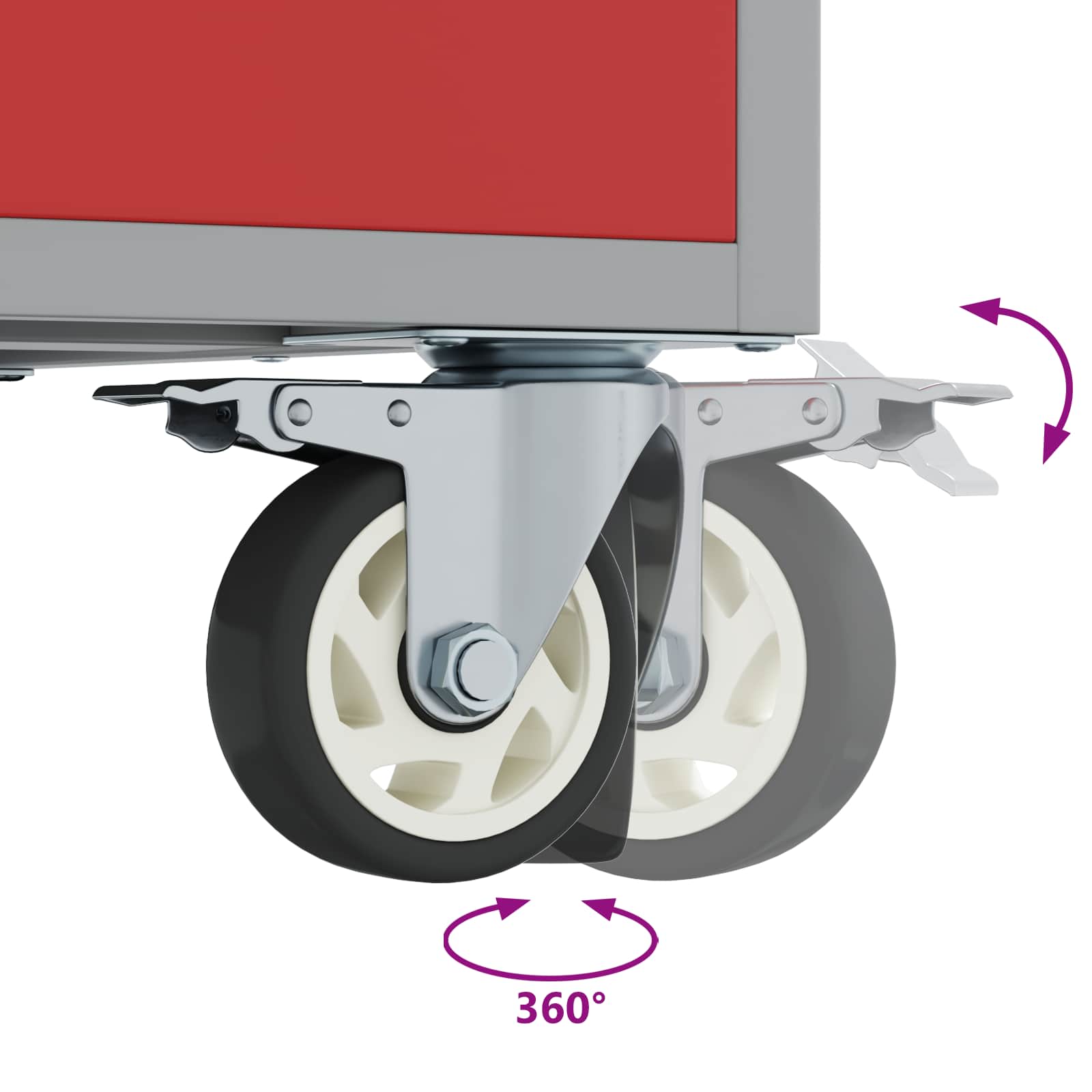 Ντουλάπα Εργασίας 2 pcs Μαύρο και Γκρι 100 x 55 x 85 εκ. - Pakobazaar