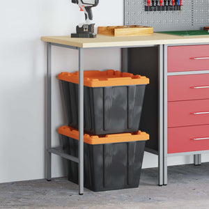 Ντουλάπα Εργασίας 3 pcs Κόκκινο και Γκρι 75 x 45 x 85 εκ. - Pakobazaar