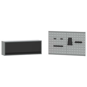 Σετ Ντουλάπας Εργασίας με συρτάρι με ράφι 5 pcs Μαύρο - Pakobazaar