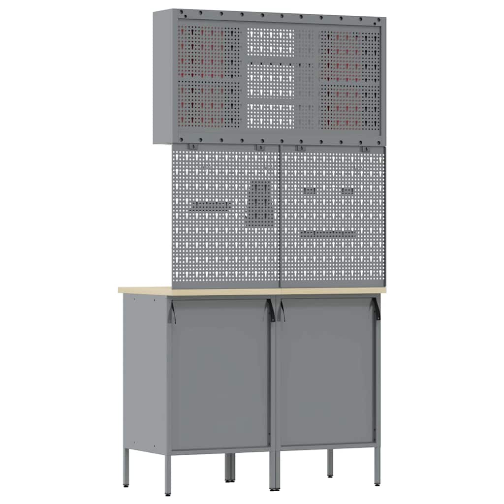 Σετ Ντουλάπας Εργασίας με συρτάρι με ράφι 5 pcs Κόκκινο - Pakobazaar