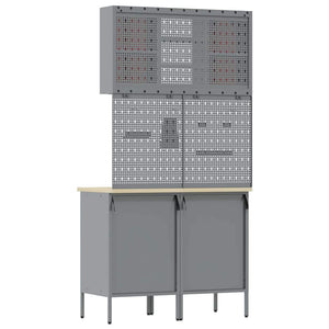 Σετ Ντουλάπας Εργασίας με συρτάρι με ράφι 5 pcs Κόκκινο - Pakobazaar