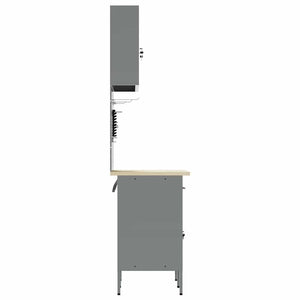 Σετ Ντουλάπας Εργασίας με συρτάρι με ράφι 5 pcs Κόκκινο - Pakobazaar