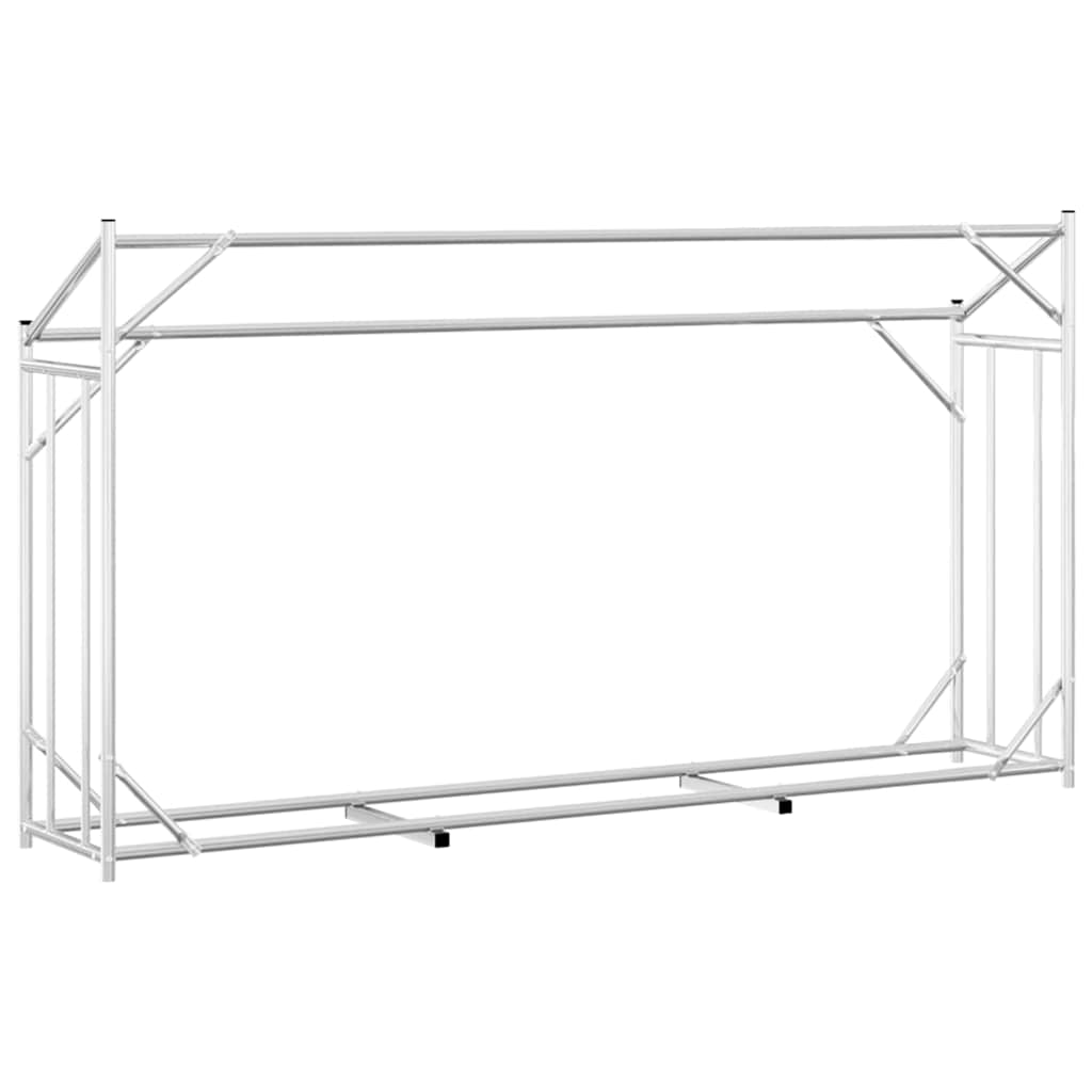 Ράφι για καυσόξυλα με κάλυμμα βροχής 200,5x41x110,5 εκ. - Pakobazaar