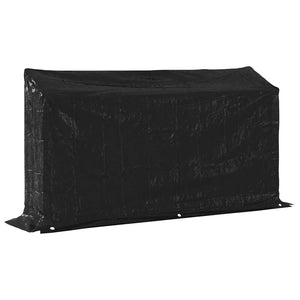 Ράφι για καυσόξυλα με κάλυμμα βροχής 200,5x41x110,5 εκ. - Pakobazaar