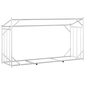 Ράφι για καυσόξυλα με κάλυμμα βροχής 200,5x60,5x110,5 εκ. - Pakobazaar