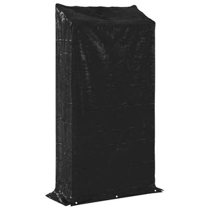 Ράφι για καυσόξυλα με κάλυμμα βροχής 100x40x200 εκ. - Pakobazaar