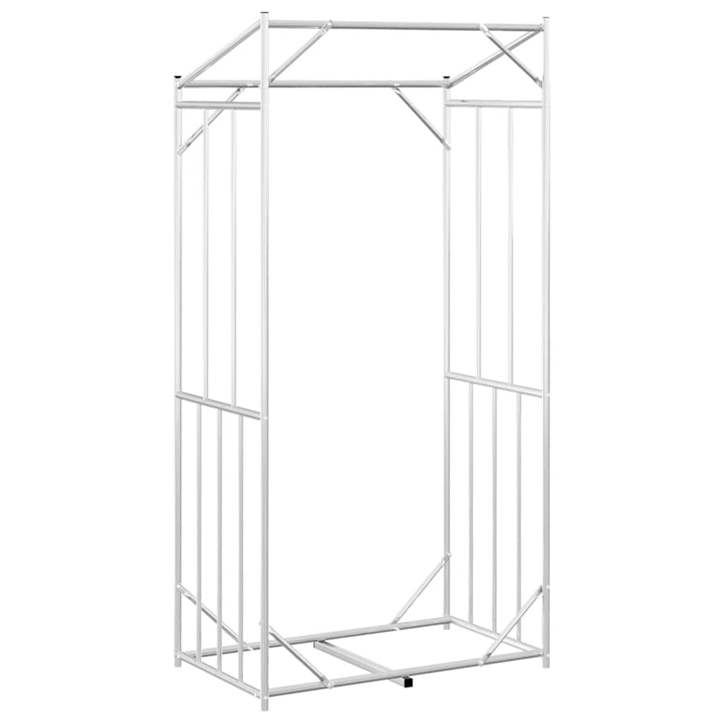 Ράφι για καυσόξυλα με κάλυμμα βροχής 100x60x200 εκ. - Pakobazaar