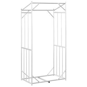 Ράφι για καυσόξυλα με κάλυμμα βροχής 100x60x200 εκ. - Pakobazaar