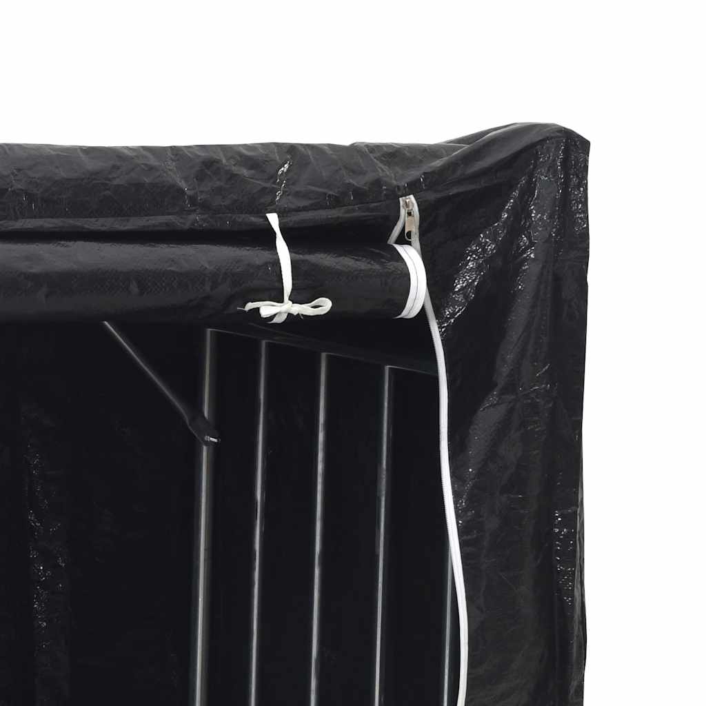 Ράφι για καυσόξυλα με κάλυμμα βροχής 100x80x200 εκ.