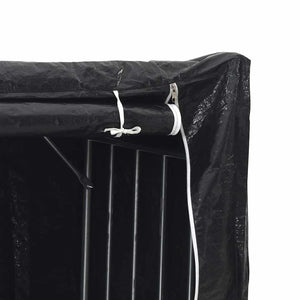 Ράφι για καυσόξυλα με κάλυμμα βροχής 100x80x200 εκ.