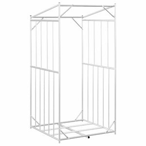 Ράφι για καυσόξυλα με κάλυμμα βροχής 100x100x200 εκ. - Pakobazaar