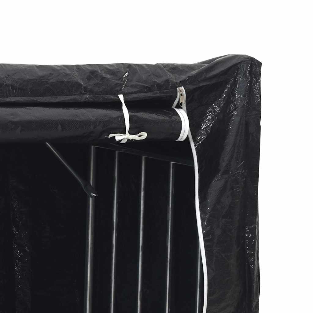 Ράφι για καυσόξυλα με κάλυμμα βροχής 100x100x200 εκ. - Pakobazaar