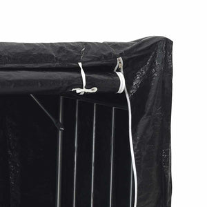 Ράφι για καυσόξυλα με κάλυμμα βροχής 100x100x200 εκ. - Pakobazaar